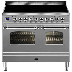 ILVE Milano Dual Fuel Induction Range Cooker Stainless Steel